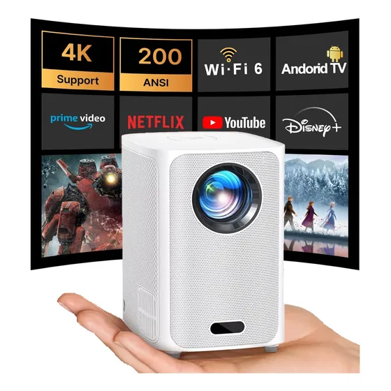 Proyector Android Portátil Mini Led 4k 5g Wifi Fhd Baratos
