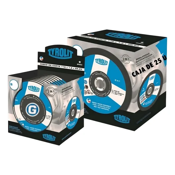 Tyrolit Disco Corte Basic 4 115 X 1.6mm Caja 25 Unidades