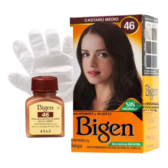 Bigen Pigmento Cejas Barba Tintura Para El Cabello