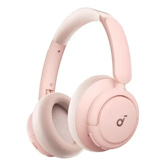 Auriculares Vincha Soundcore by Anker Q30 Bluetooth Inalámbricos, 80 hs sin CAR, Sonido Hi-Res, Modos de Cancelación de Ruido, Almohadillas Suaves, Carga Rápida, Rosa