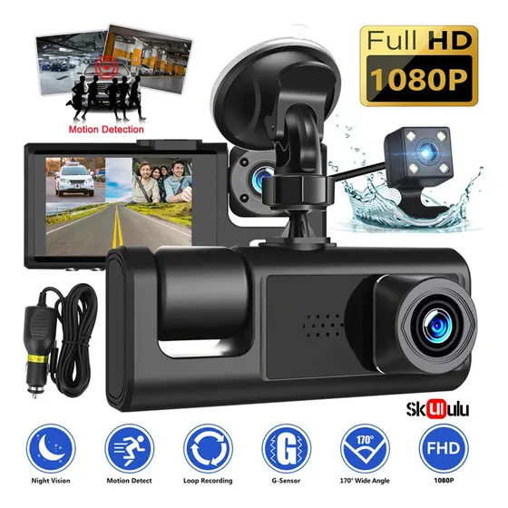 Cámara De Salpicadero C ¡mara Para Automovil 3 1080p