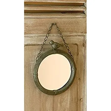 Shabby Cottage Chic Espejo Pared Pajaro Home Decor