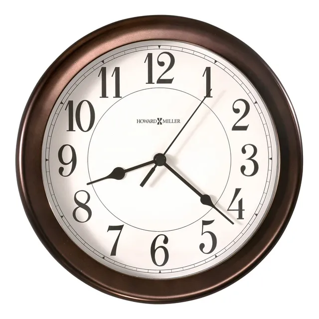 Reloj Pared Caja Redonda Acabado Bronce Aceitado Decoracion