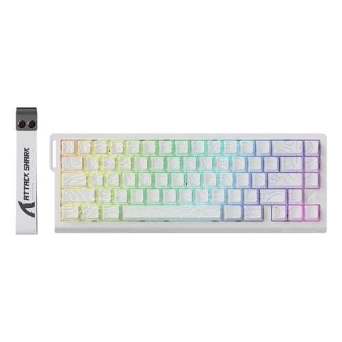 Teclado Magnético Attack Shark X68 He 8000hz Rapid Trigger Cor De