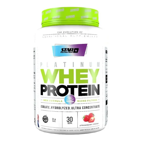 Proteina Whey Star Nutrition 2 Lb Sabor Frutilla
