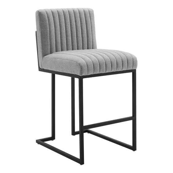 Taburete Para Mostrador Color Gris Claro