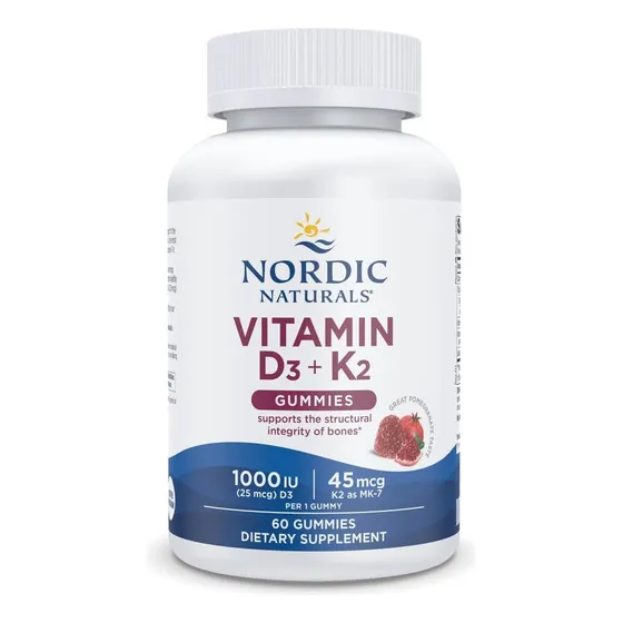 Suplemento De Gomitas Con Vitamina D3 + K2 De Nordic Natural