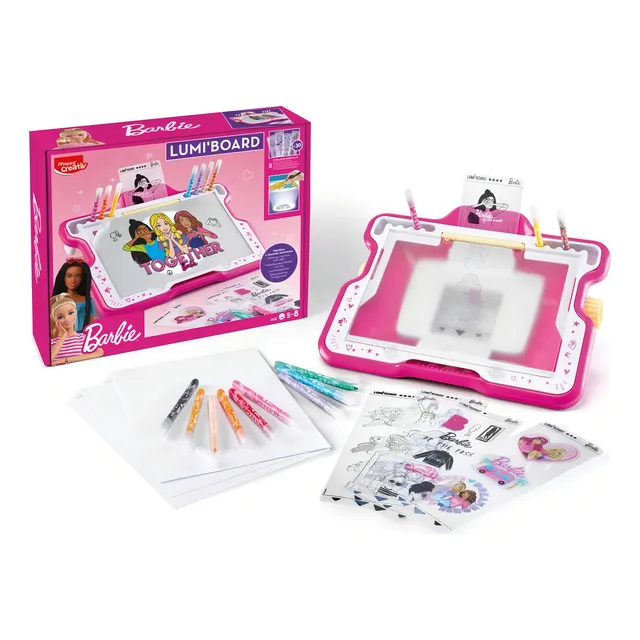 Set Barbie Maped Creativ Para Pintar Pizarra Con Luz