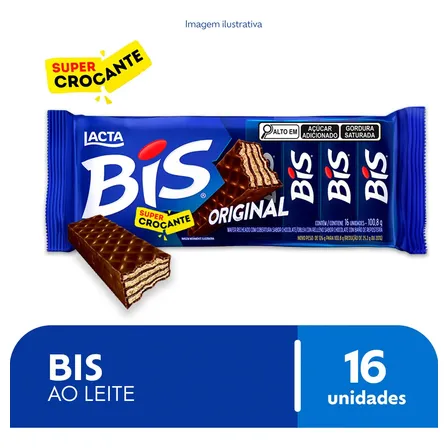 Chocolate Bis Ao Leite 100,8g