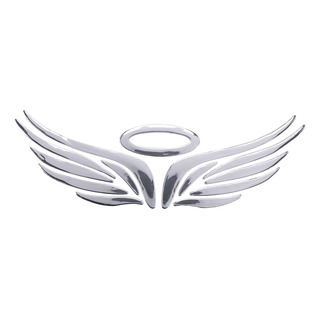 Calcomanía Cromada 3d Con Forma De Ala De Ángel, Emblema De Calcomanía Cromada 3d Con Forma De Ala De Ángel, Emblema De