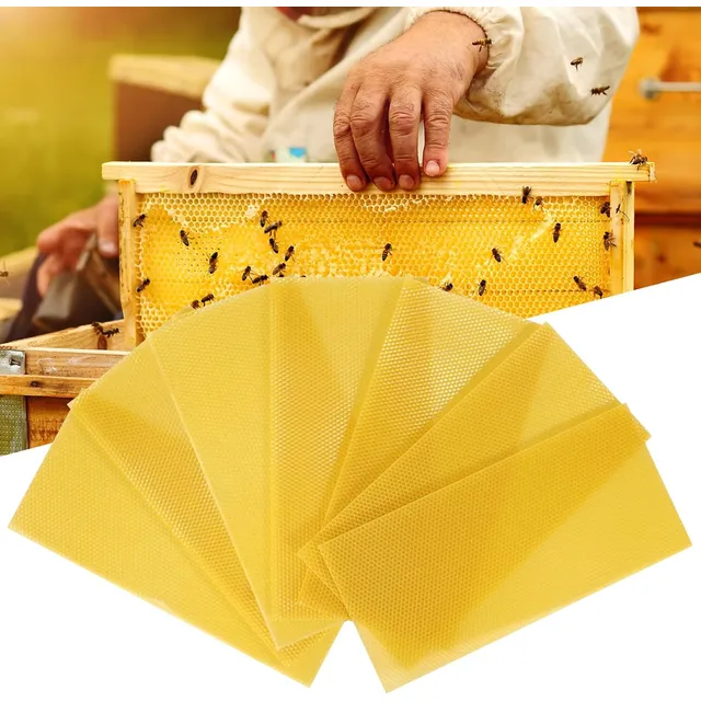 30 Hojas De Cera De Abeja, Base De Cera   Marcos De Abe...