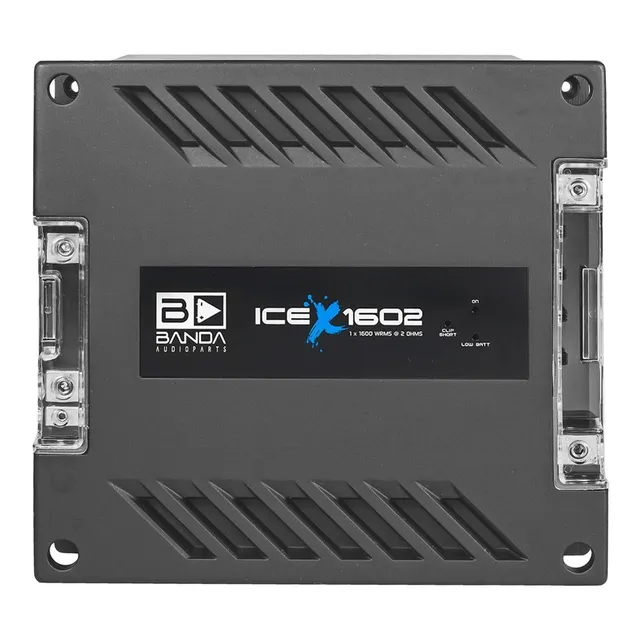 Amplificador Banda Ice X 1602 Potencia 1600w 1 Canal 2 Ohms Cor Preto