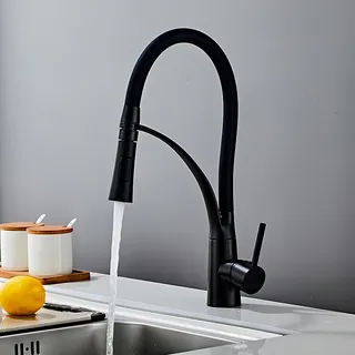 Torneira Cozinha Preta FlexĂvel Gourmet Misturador Mesa * Cor Preto Torneira Cozinha Preta FlexĂvel Gourmet Misturador Mesa * Cor Preto