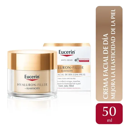 Eucerin HYALURON-FILLER + Elasticity Crema facial antiedad de día FPS 15 50 ml
