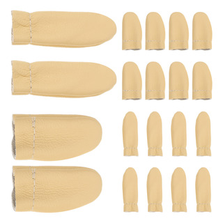 Práctico Protector De Dedos Con Forma De Dedal De Piel, 20 U Práctico Protector De Dedos Con Forma De Dedal De Piel, 20 U
