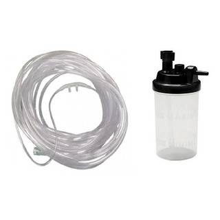 Jgo De Vaso Humedecedor Y Canula De 2.1 Mts Jgo De Vaso Humedecedor Y Canula De 2.1 Mts