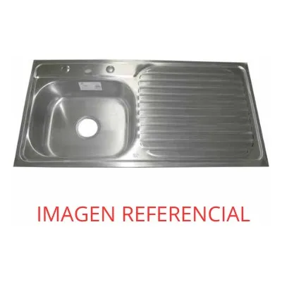 Fregadero 100 X 50 Ponchera Izquierda Marca Aguaplus