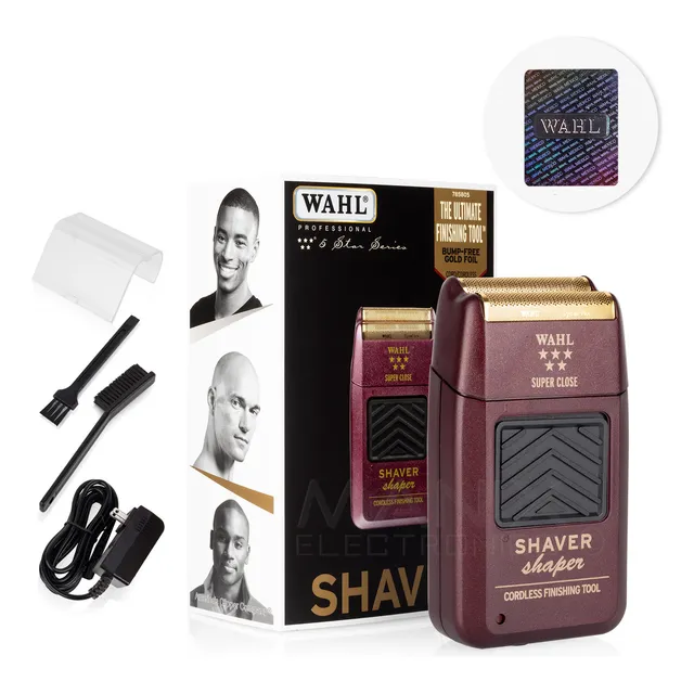Máquina Afeitadora Wahl® Profesional Five Stars Recargable Rasuradora Shaver Shaper Original Con Holograma Color Tinto