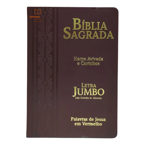 Bíblia evangelica letra grande jumbo com harpa cristã João Ferreira de Almeida JFA Editora CPP