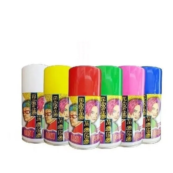 6 Pinta Pelo Loco Spray Tinte Temporal Cabello Vario Colores