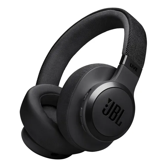 Auriculares Supraaurales Inalámbricos Jbl Live 770nc Con Can Color Negro