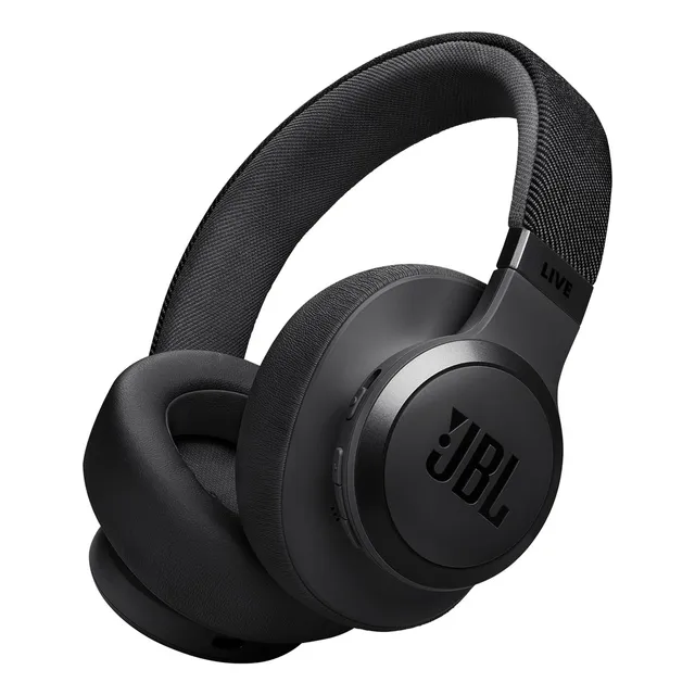 Auriculares Supraaurales Inalámbricos Jbl Live 770nc Con Can Color Negro