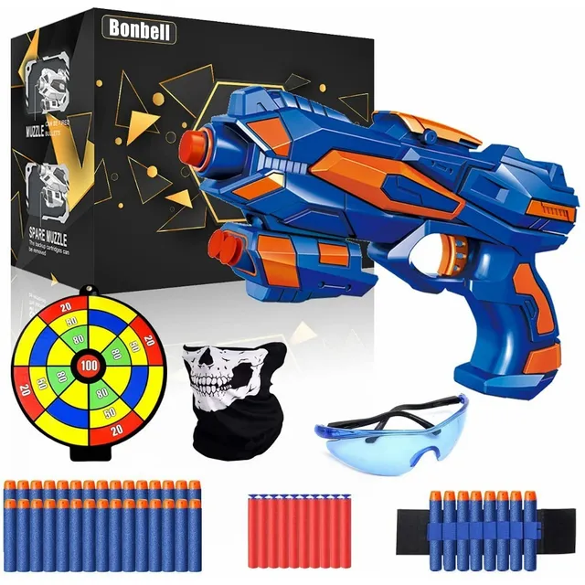 Pistola Juguete De 40 Dardos Espuma Niño Compatible Nerf