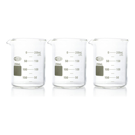 Vaso De Precipitado Graduado Para Laboratorio 250ml 3pzs Vaso De Precipitado Graduado Para Laboratorio 250ml 3pzs