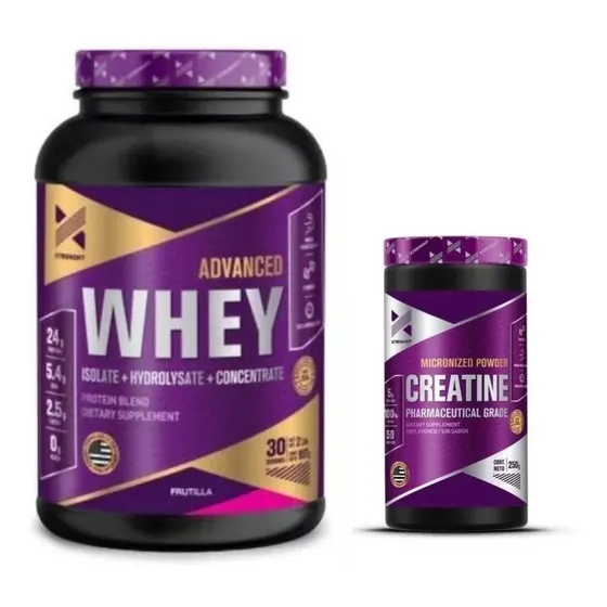 Advanced Whey Protein 2lb + Creatina Xtrenght V/sabores Fctr