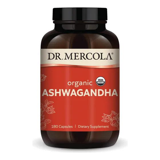 Dr. Mercola Ashwagandha Orgánica 800 Mg 180 Capsulas