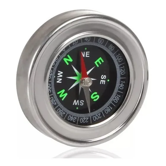Brújula Norte Uniproveedores Compass Color Plateado