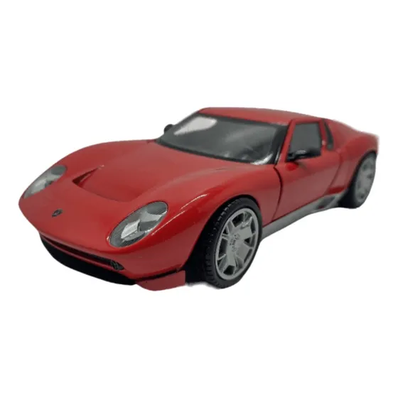 Lamborghini Miura Rojo Escala 1:24 Motormax 18 Cm