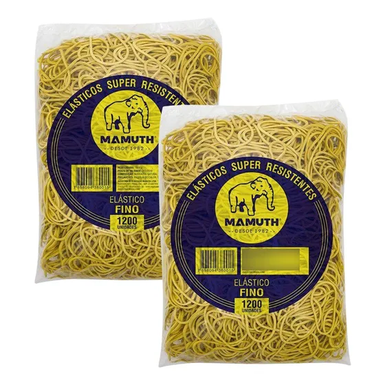 Elástico Latex Borracha 2 Kg P/ Dinheiro N18 2400 Unidades