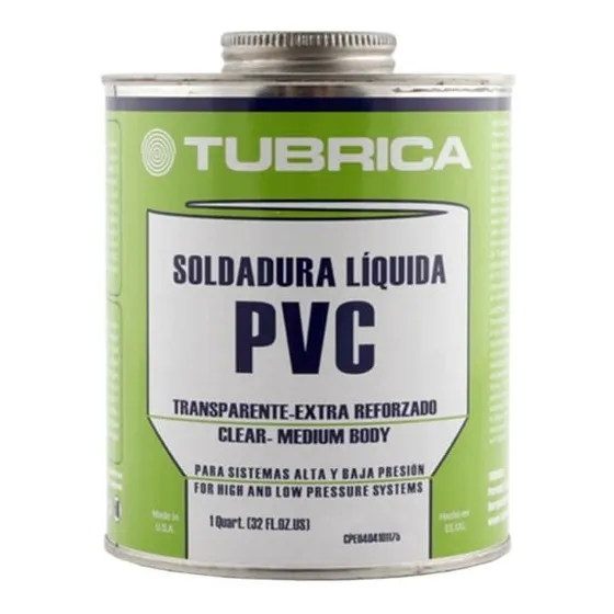 Pega Para Tuberia Pvc 1/32 Alta Y Baja Presión Tubrica 118ml