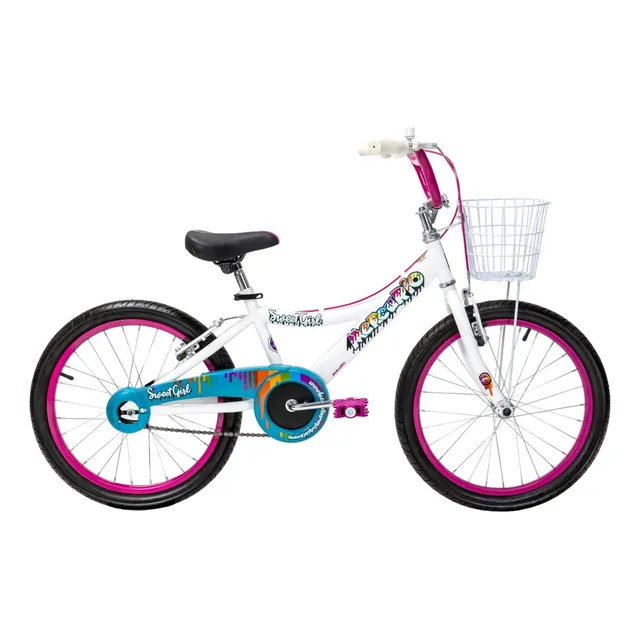 Bicicleta Mercurio Sweetgirl Rodada 20 Acero Cubrecadena Color Blanco