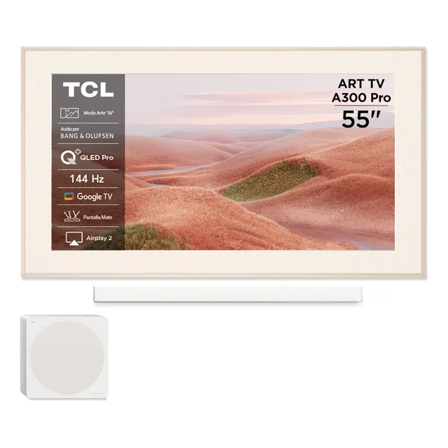 Smart TV TCL 55 QLED ART TV A300 Pro Soundbar Incluido