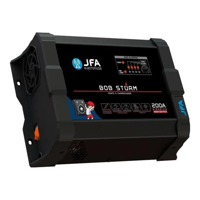 Fonte Carregador Jfa Bob 200 Amperes Bivolt Inteligente Full