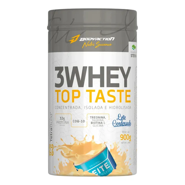 3whey Top Taste - Leite Condensado - 900gr - Bodyaction