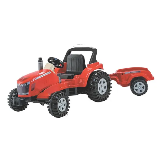 Carrito eléctrico para niños Ferguson Biemme con balde, color rojo