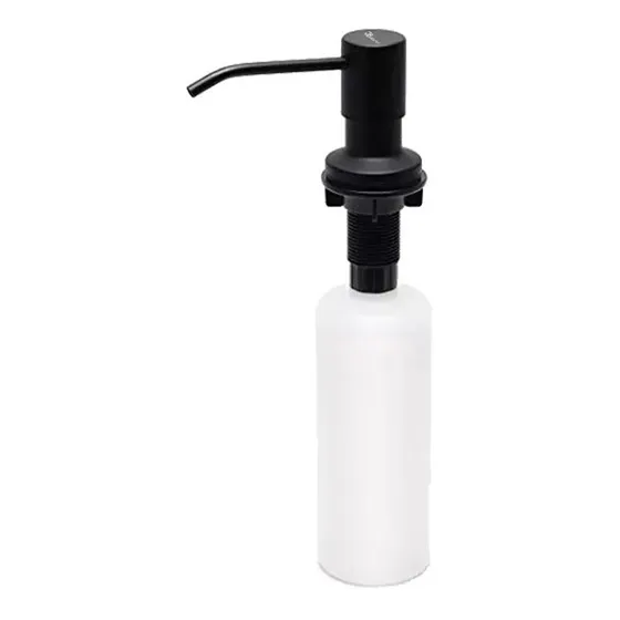 Dispensador De Jabón Liquido  Acero Inoxidable Negro Cocina