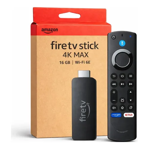 Amazon Fire Tv Stick 4k Max 16gb Wifi 6e Alexa 2nd Geração Preto