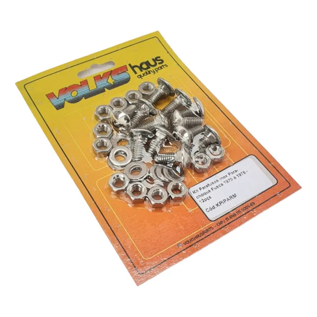 Kit Parafusos Inox Para-choque Fusca 1970 A 1977 - 12 Pçs