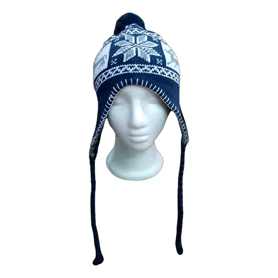 Gorro Ecuatoriano Unisexo Ovejero Orejas Termico Tejido Lana