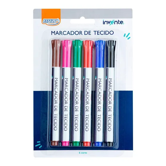 Marcador Para Ropa Fibron Para Telas Colores Permanente Brw