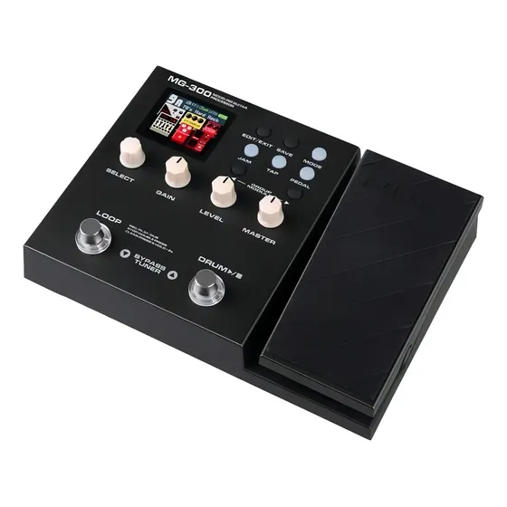 Pedalera Multiefectos Nux Mg300 Pedal Expresión Loop Color Negro | Cuotas sin interés