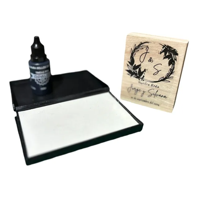 Combo Emprendedor 4x4 - Logo + Almohadilla Y Tinta Indeleble