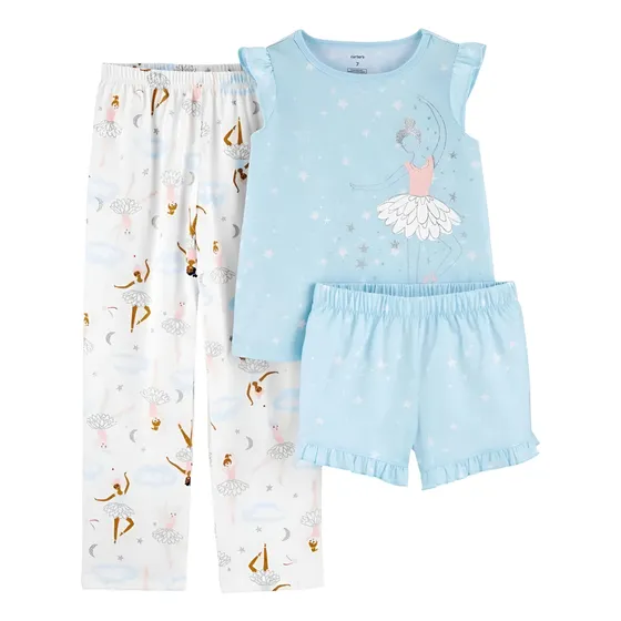 Set De Pijamas, 3 Piezas De Algodón, Carters, Importadas 3