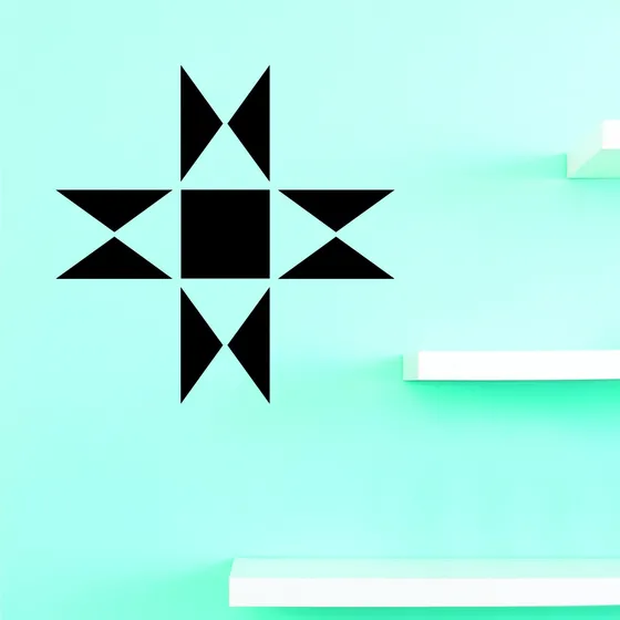 Design With Vinyl Jer 2327 1 Arte Pared Diseño Triangulo X
