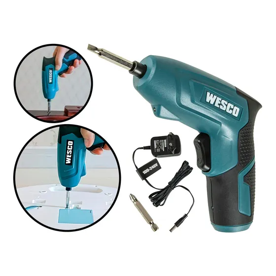 Parafusadeira 1/4  Hexagonal 3,6v 180rpm Wesco Acessórios