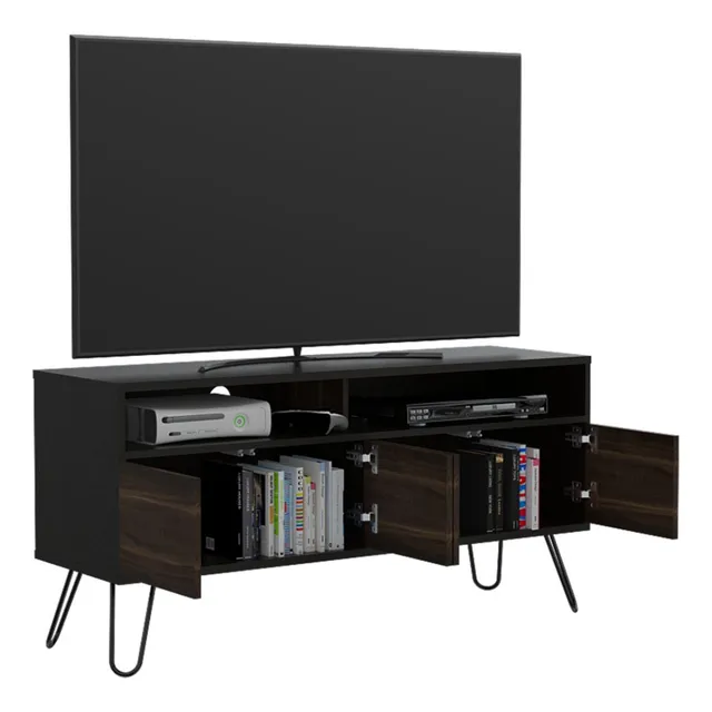      Rack Vassel, Para Tv De 55 , Wengue Y Habano